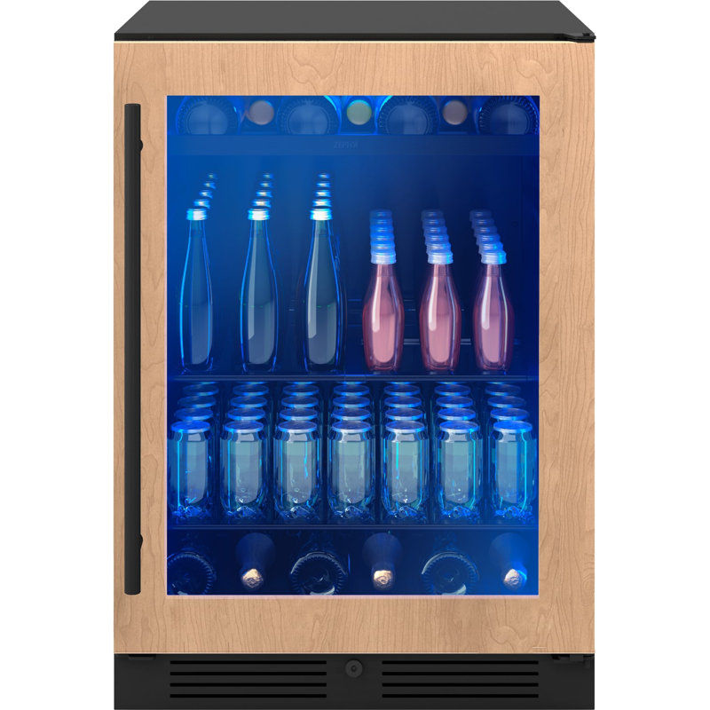 Zephyr Presrv 24" 7-Bottle and 108-Can Single Zone Panel-Ready Beverage Cooler