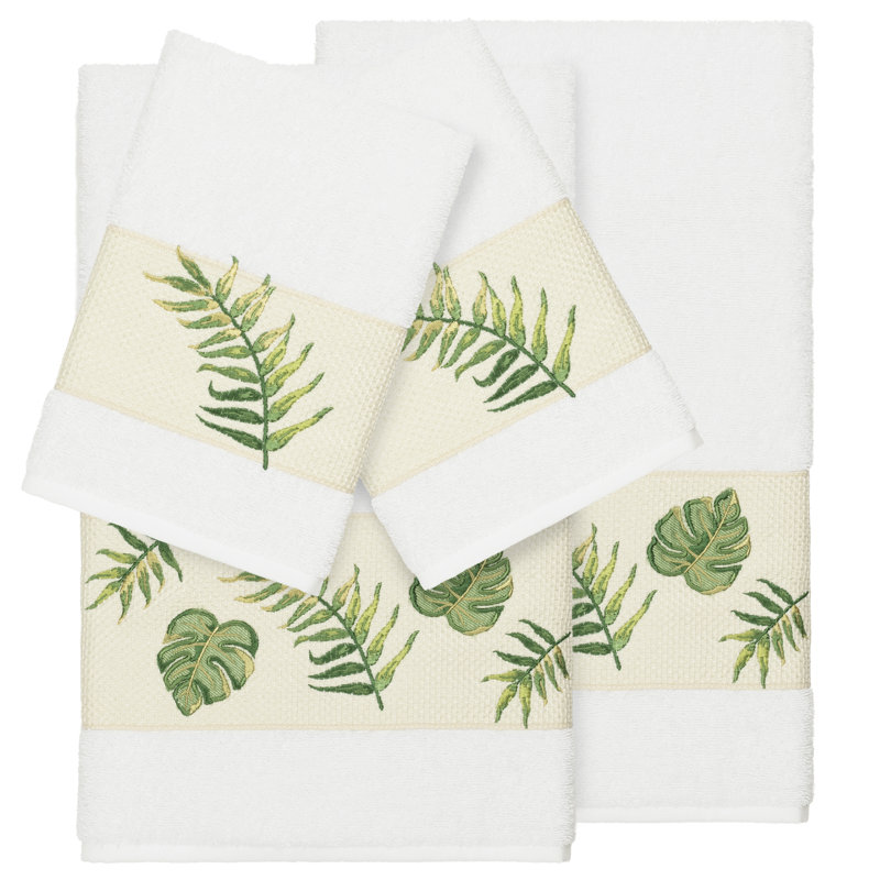 Ensemble de serviettes 4 pièces Zoe, Blanc
