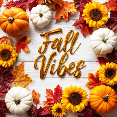 Autumn Pumpkin Bliss Wrapped Canvas Wall Art