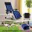 Chaise Zero Gravity avec coussin, porte-gobelet, appui-tête, fauteuil inclinable et chaise longue inclinable-76948245