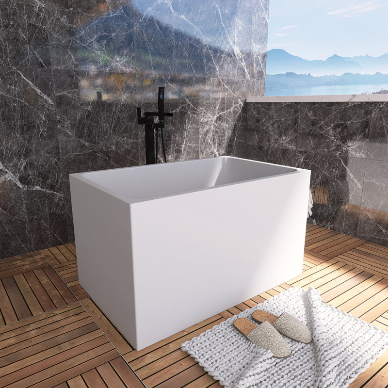 43'' x 28'' Freestanding Soaking Acrylic Bathtub