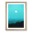 Moon Above Kavala in Greece - Picture Frame Graphic Art Print-55732238-55732233
