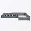 Lit plateforme simple avec rangement tapissier