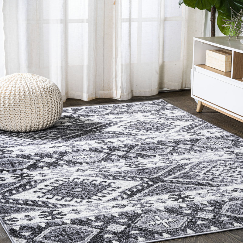 Tapis gris / anthracite Madeley, Rectangle de 5 pi x 8 pi