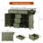 Rolling Wood Kitchen Island With Faux Marble, Storage Cart With Drop Leaf For Kitchen, Dining Room-1731217194