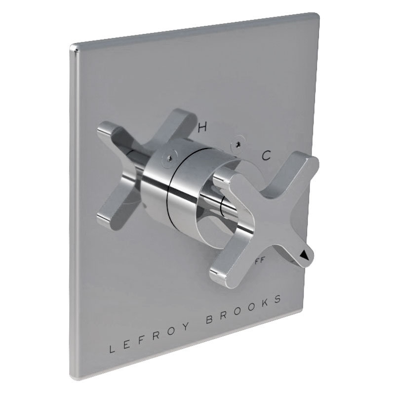 Kafka Cross Handle Pressure Balance Shower Sytem, Brushed Nickel