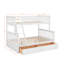 Lit simple superposé au dessus d'un lit double avec tiroirs, lits convertibles-641252286