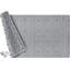 Tapis de bain antidérapant gris avec trous - tapis de douche en caoutchouc naturel, 16 x 28 po