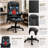 Durable Cozy Heated Massage Reclining Office Chair 6 Vibration Points Desk Armrest Remote-129888065