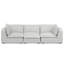 Maud Pit Sectional Modular Sofa 124-inches Wide, Handcrafted Contemporary-Style Convertible Sleeper Sofa for Living Room