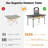 Aluminum Folding Camping Table Roll Up Portable Picnic Table With Carrying Bag