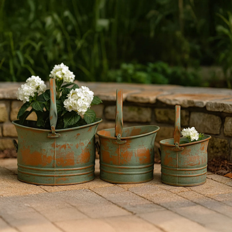 Pot à fleur style tulipe intérieur / extérieur Dervil