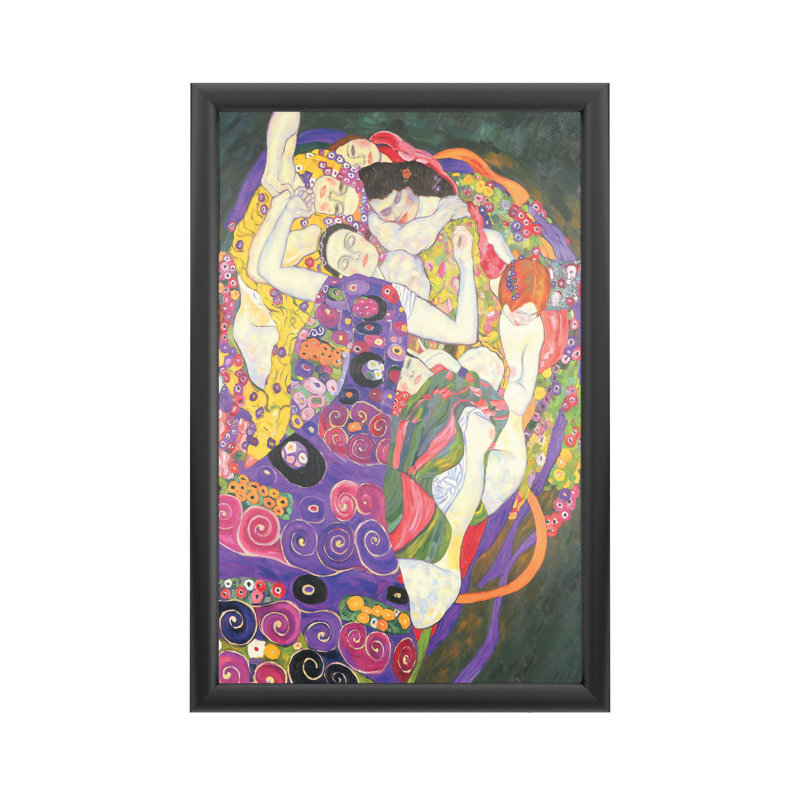 Reproduction d’art sur toile encadrée « vierges » par Gustav Klimt