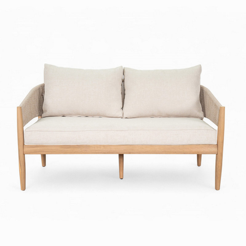 Coussin en bois pour terrasse Verona, Beige,Light Brown,Natural