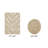 Annaclara Premium 100% Cotton 1990 GSM 2-Piece Tufted Chevron Bath Rug Set with Non-Slip Spray Latex Backing, OEKO-TEX® Certified, Super Absorbent and Machine Washable, Sand-122444779-122444780