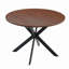 Table de salle à manger extensible ronde avec pieds robustes en métal-134229016-134229017