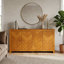 Buffet de rangement moderne à 4 portes et chevrons 58,4 po Aleshire