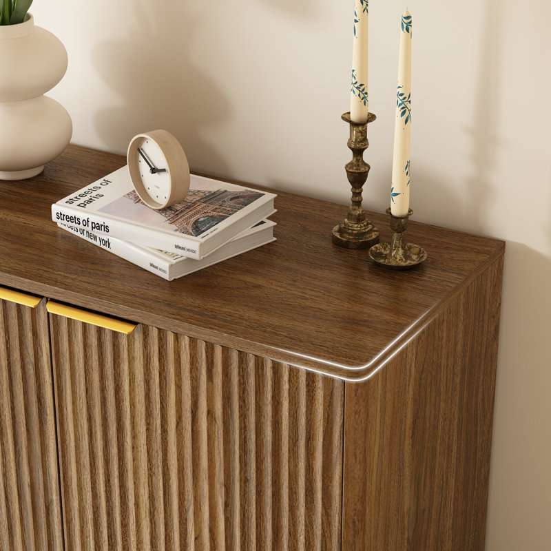 Modern 5-Tier 20 Pair Shoe Storage Cabinet With Adjustable Shelves - Textured Fluted Design, Moisture-Resistant For Entryway & Bathroom