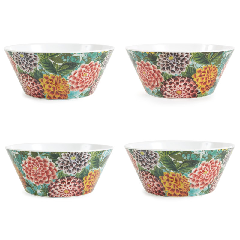 ENSEMBLE DE QUATRE BOLS FLORE ET FAUNE