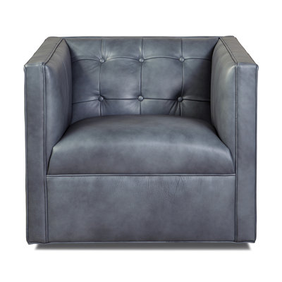 Laslow Leather Tufted Armchair