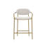 Tabouret de comptoir rembourré Genie, gris perle