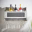 Aylsham Fully Assembled Wine Bottle and Glass Storage Shelving Unit
