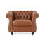 Kataryna Faux Leather Chesterfield Chair