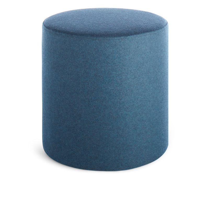 Bumper Round Pouf, Vesper Marine Blue