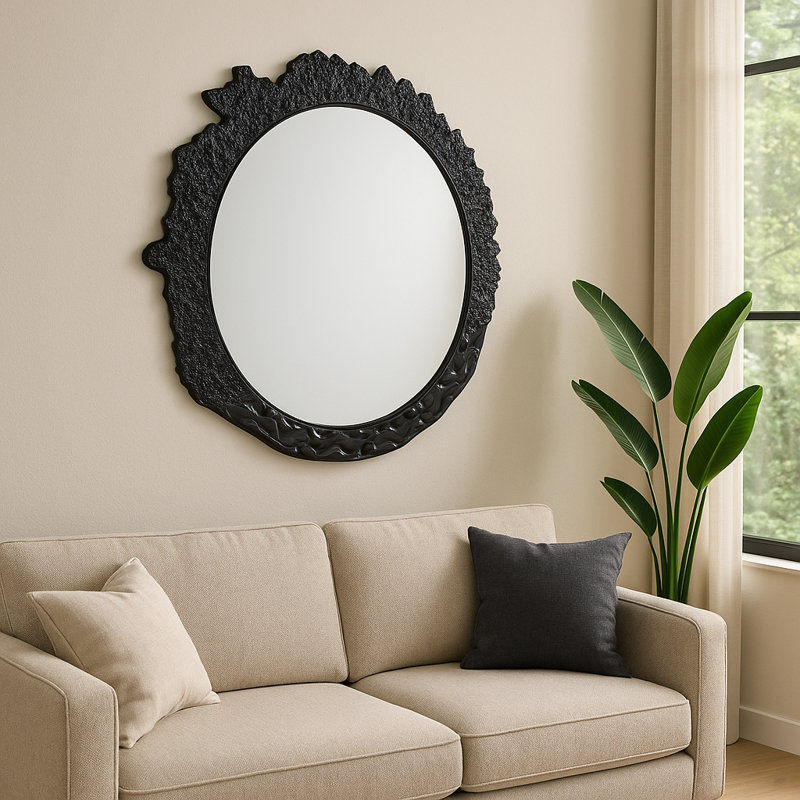 Miroir mural rond Eron pour la décoration intérieure