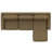 Brown 2Piece Sofa With Chaise