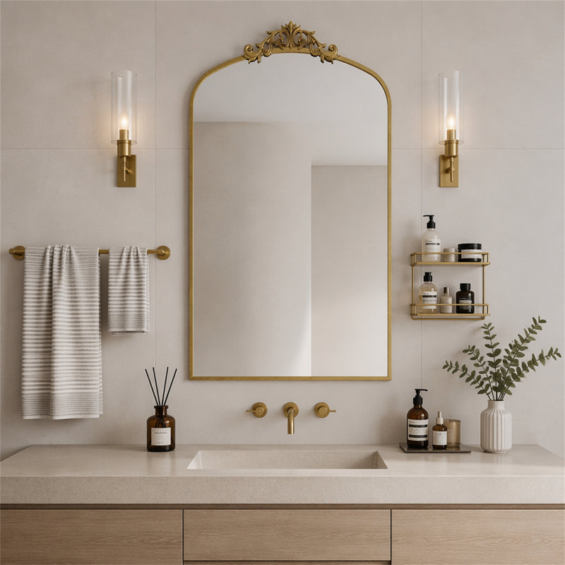 Miroir mural 43 po x 24 po Vintage