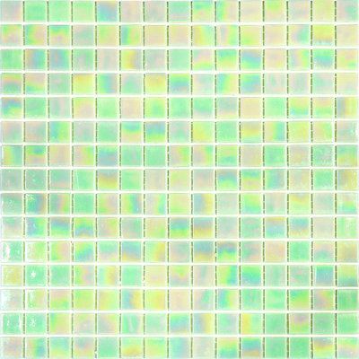Nacreous Glass Mosaic Grid Wall & Floor Tile 