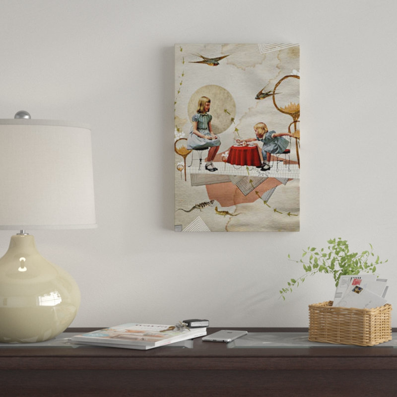«Tea Time», impression sur toile, H 18 po x l 12 po x P 1,5 po, Pas de tapis, Toile tendue