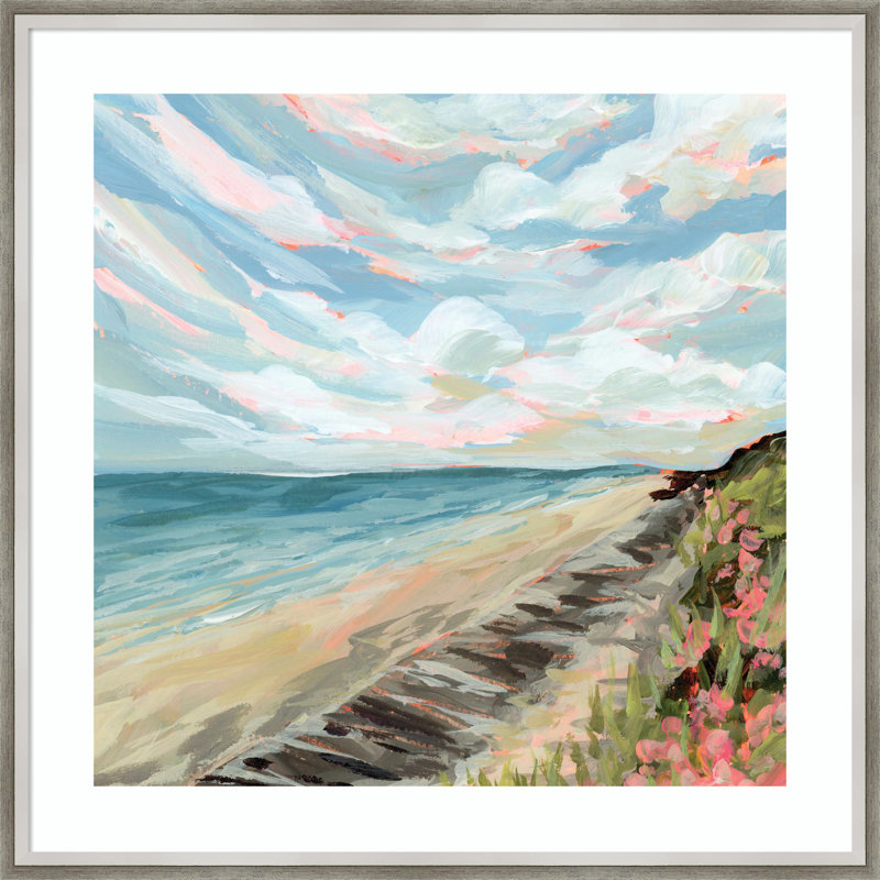 Connecticut par Emily Kenney, reproduction d'art encadrée, Argent, H 25 po x l 25 po x P 2 po