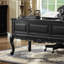 French Retro Style Black Five-drawer Writing Desk-2003806057