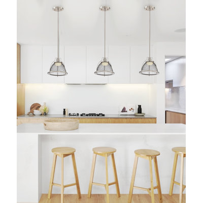 1 - Light Silver LED Single Pendant