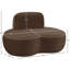 Chaise rembourrée en velours Swerve-1425424405