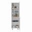 Garde-manger Burton avec 2 portes, tablettes réglables, tablettes latérales et armoire de rangement pour l'organisation de la cuisine