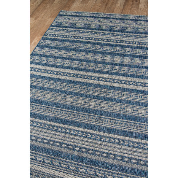 Wool Hooked Rug Coins Blue | L.L.Bean