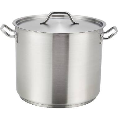 Nutrichef Heavy Duty 19 Quart Stainless Steel Soup Stock Pot with Lid