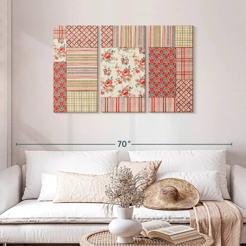 Kerner Farm Patchwork III, 28" H x 45" W