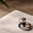 Cream-style rock plate solid wood dining table-298955503