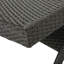 Chaise longue en osier avec accoudoirs Pe