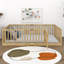 Lit sur pied avec rails hauts, structure de lit en bois massif-1859027524