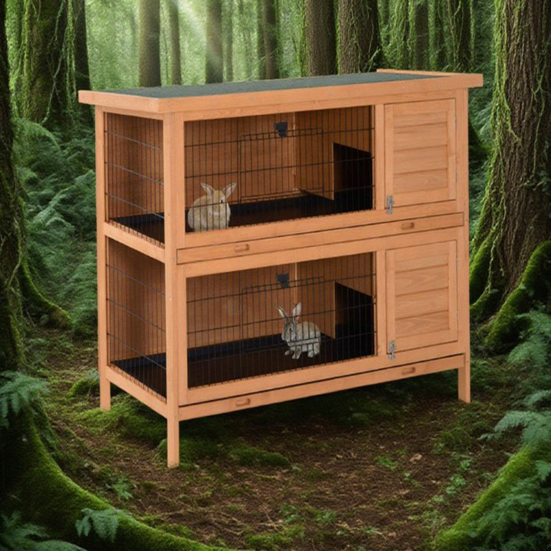 Cage à lapin en bois