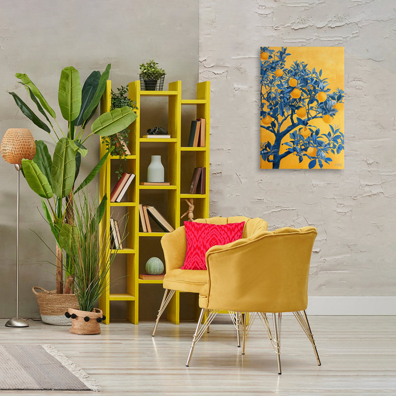 «Lemon Tree on Orange» par RB, H 30 po x l 20 po
