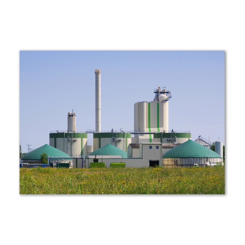 The Biogas Plant - Wrapped Canvas Print