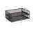 Mind Reader Stackable Paper Tray, Desktop Organizer, File Storage, Metal, 13.25"L x 9.75"W x 6.25"H, 2 Pieces, Silver-38407882