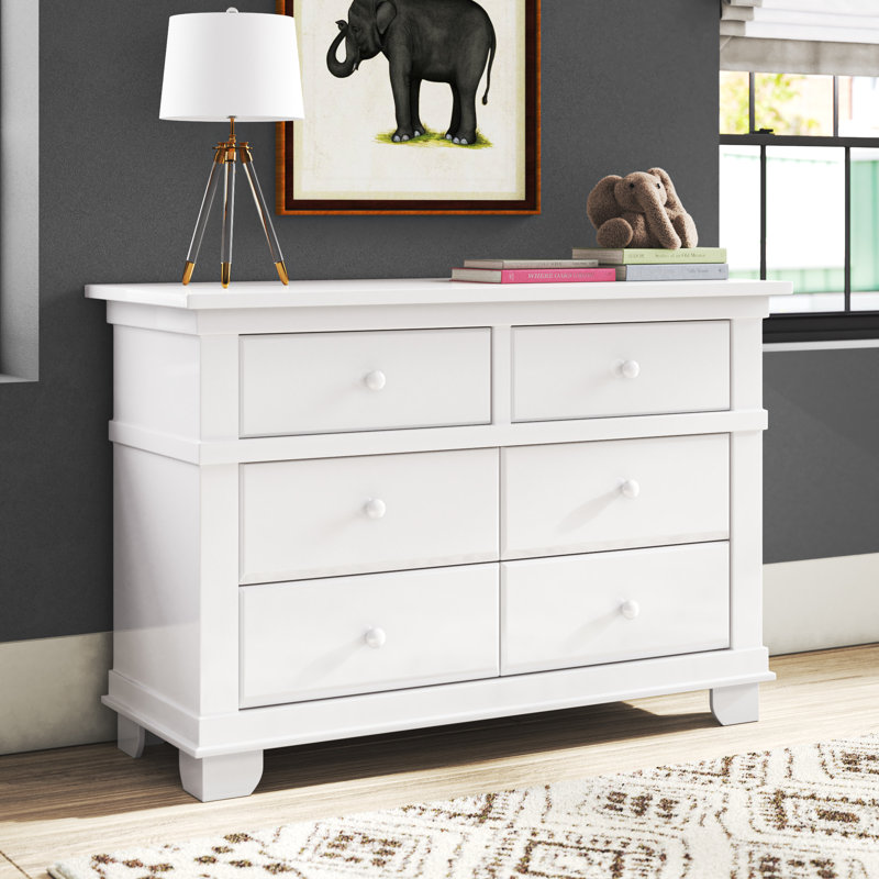 Adam Kids 6 - Drawer Dresser, White