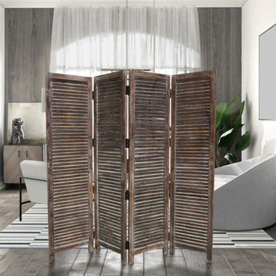 80'' W x 84'' H 4 - Panel Folding Room Divider